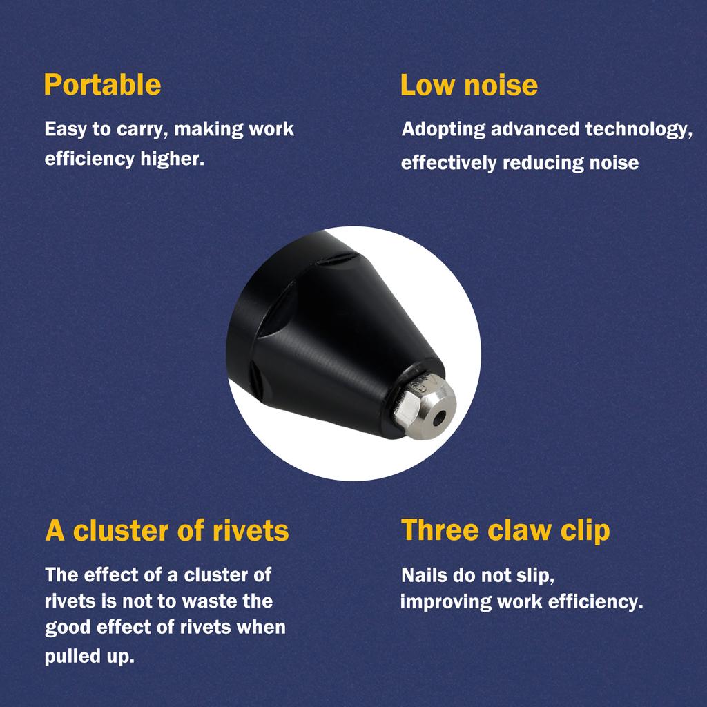 Elektrisk Popnit-omvandlingsadapter Elektrisk Nitmutternyckel Sladdlös nitverktyg Lågt ljud 360° Spikfångande design