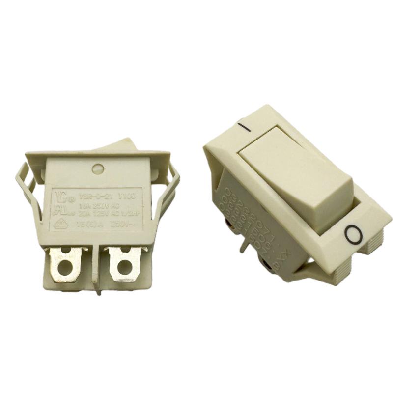 Taiwan YG YSR-9-21 Boat-shaped 4 Pin Rocker Power Switch, 16A High Current for Electric Heating Pot, 2 Positions.