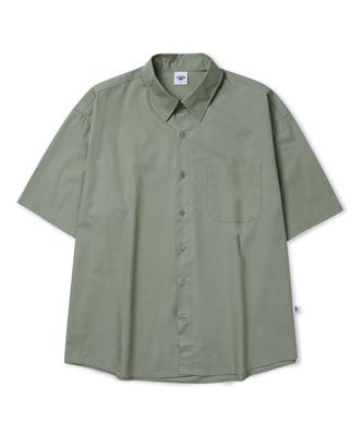 STENDS [M~4Xl] Flow Cotton Short Sleeve Shirt_Khaki