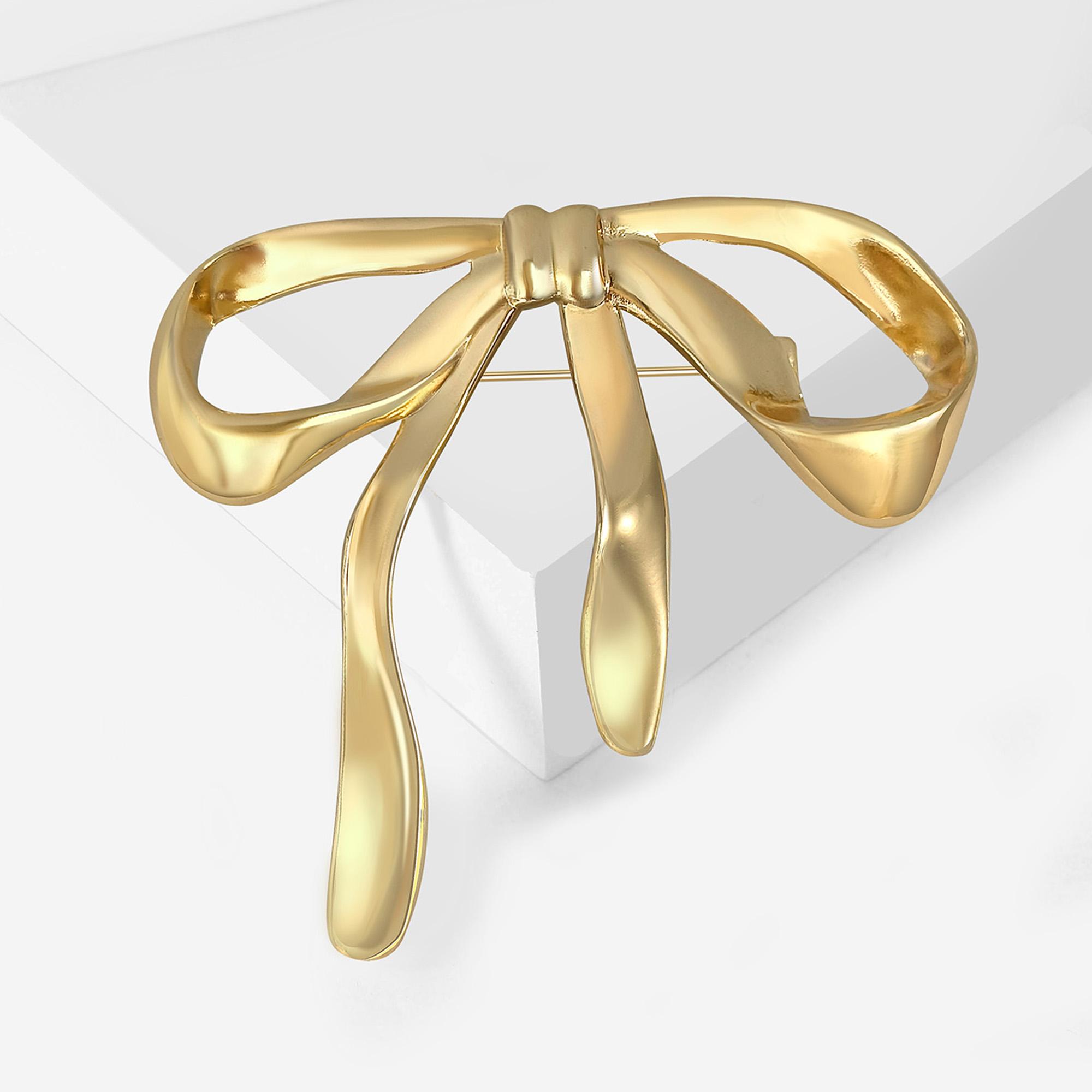 

Stylish Gloss Bow Brooches for Women Unisex Classic Knot Pins Keychain Event Party New Year Gifts Jewelry Decoration Accessories