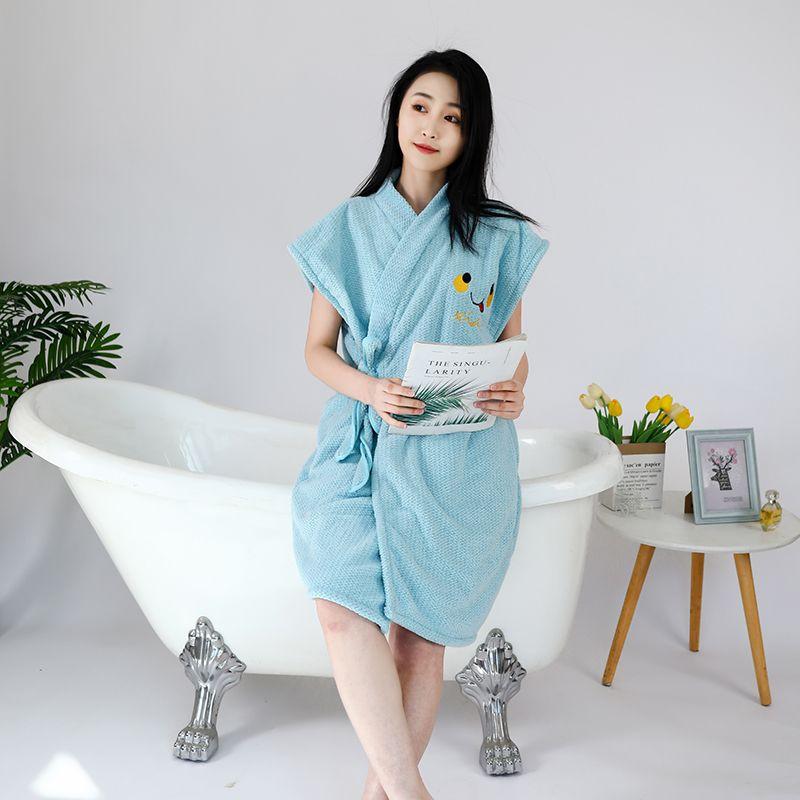 Womens Bath Towels Wearable Fast Drying Bathing Beach Spa Bathrobes Wash Clothing, Shower Bath