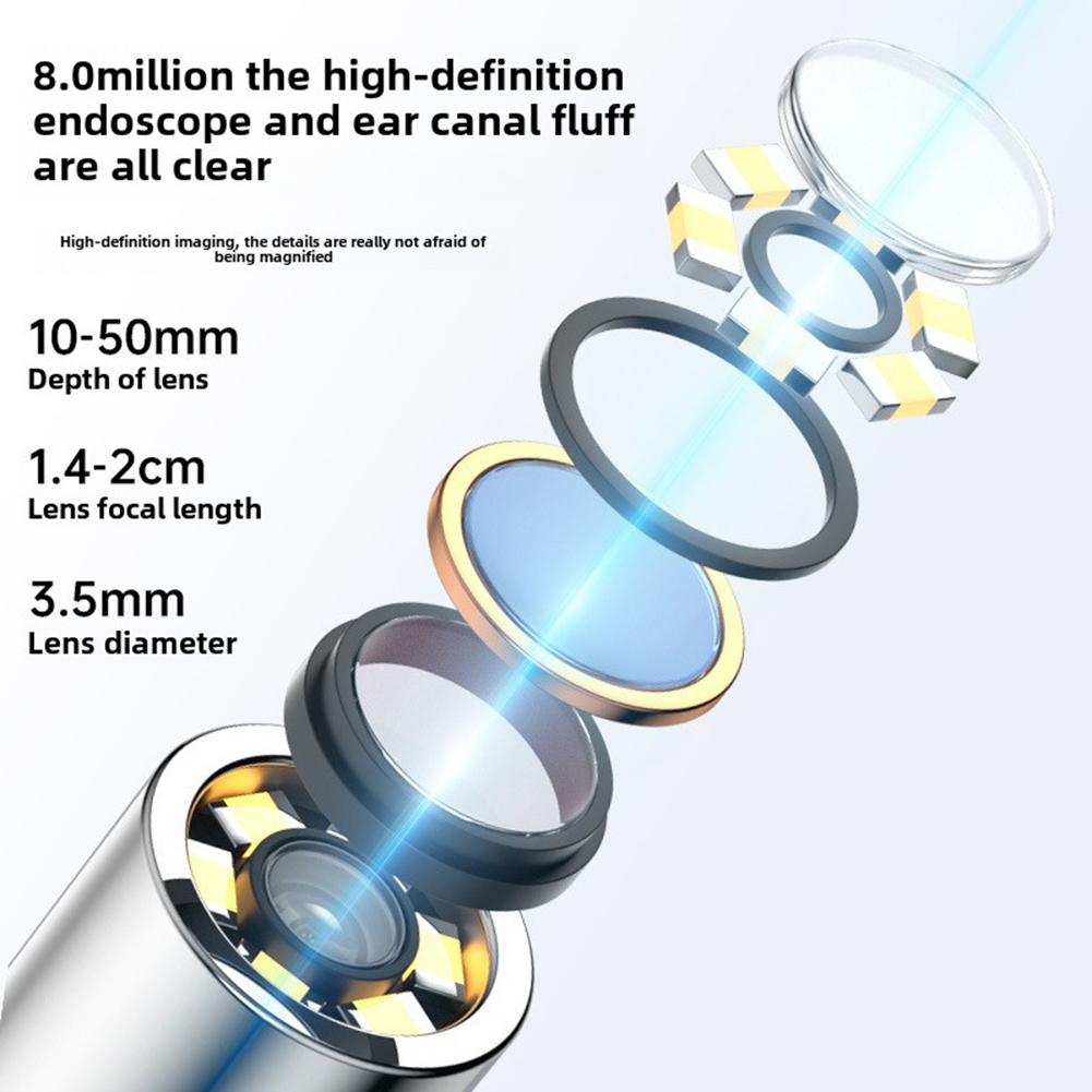 Smart Visual Ear Cleaner Set with Camera Wax Removal Tool Rechargeable Endoscope Earpick Health Care Set