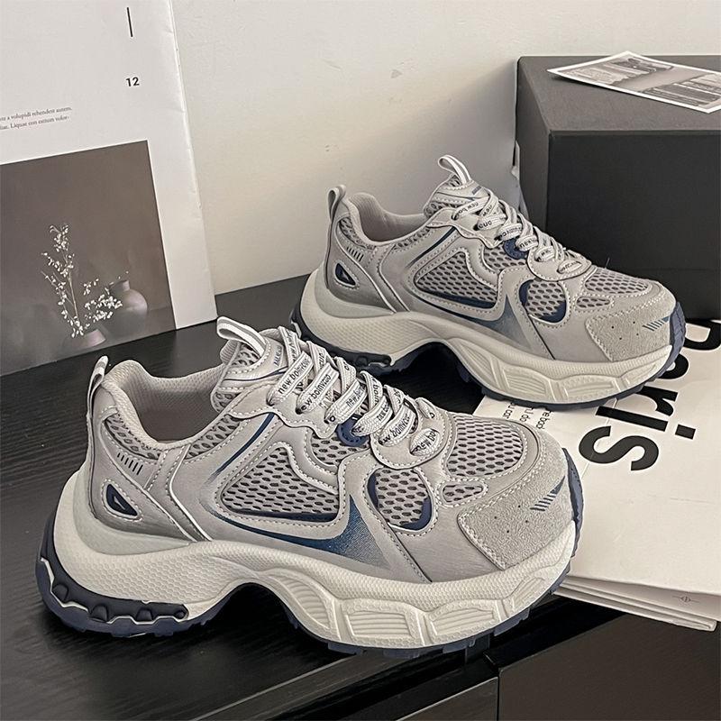 Dad Shoes Women's New Spring and Autumn Thick-soled Ultra-light Soft-soled Fashion Casual Sports Shoes Ins Shoes