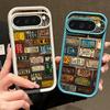 Retro License Plate TPU Case For Google Pixel 10 8 7 Pro Pixel 10 9 Pro XL Shockproof Silicone Cover For Google Pixel 9A 7A 8A