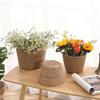 1Pcs Rattan Straw Flower Pot Basket For Garden Terraces Woven Plant Flower Basket