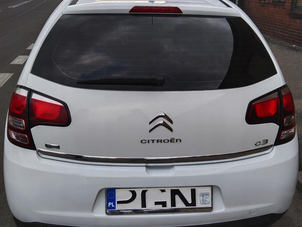 Citroen C3 II 08- CHROME STRIP FOR THE LID 45MM
