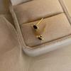 S925 Sterling Silver Plated Blue Pointed Crystal Inlaid Zirconium Stud Earrings for Women Simple and Stylish Personality Graceful Earrings