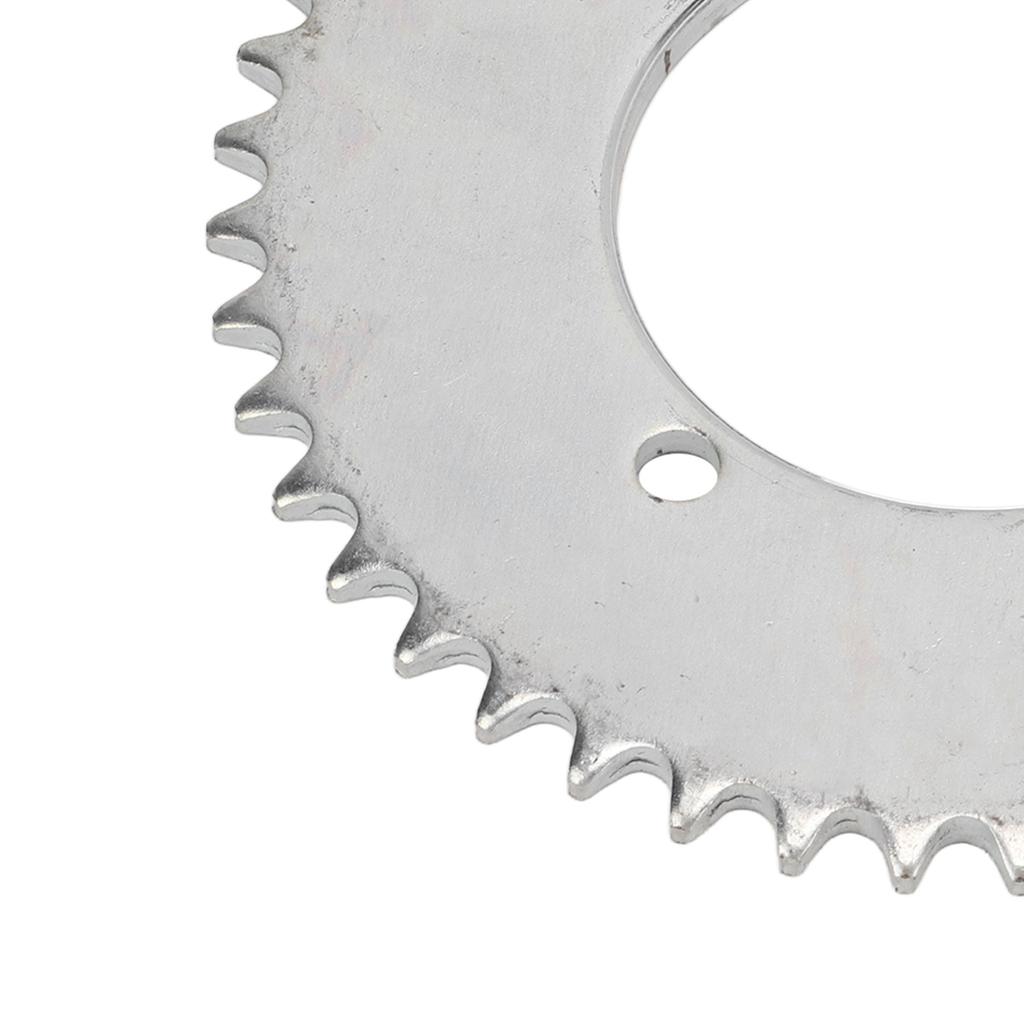 4 Hole Toothless Freewheel Stable Performance Good Toughness T8F 44T Rear Chain Sprocket Kit for Miniature Motorcycles ATVs