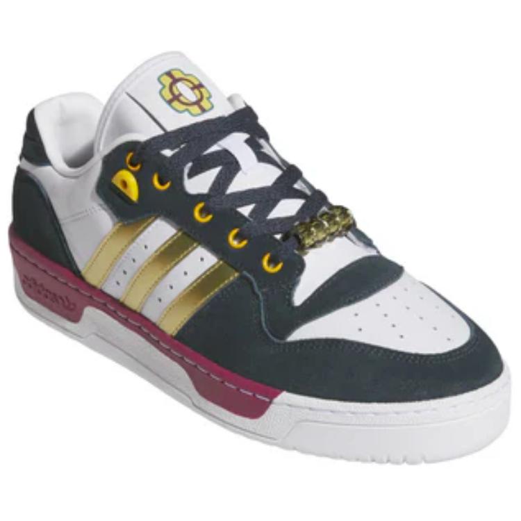 Demon Slayer X Adidas Rivalry Low Tengen Men Sneakers White Cloud-White Gold-Metallic JI3311