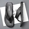 Fashion Casual Leather Male Flip Flops Fashion Classic Slippers for Men Comfortable Summer Half Drag Outdoor Sandals Leisure Walk Slides