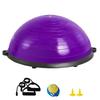 23" Half Exercise Ball Trainer Yoga Balance Stability Ball Resistance Band