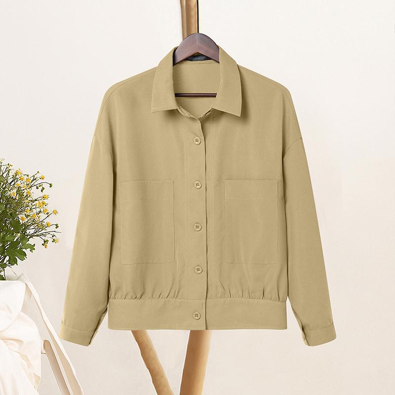 ZANZEA Women Turn Down Collar Loose Casual Long Sleeve Blouse