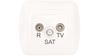 Simon Akord Antenna Socket Rd/Tv/Sat Terminal White Aas/11