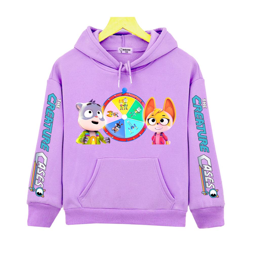 

Справи Креатури Колесо Підказок Дитяче Мультяшне Худі Осінь Нові Веселі Пуловери Мода Хлопчики Дівчатка Толстовки Тренди Худі 150 фіолетовий