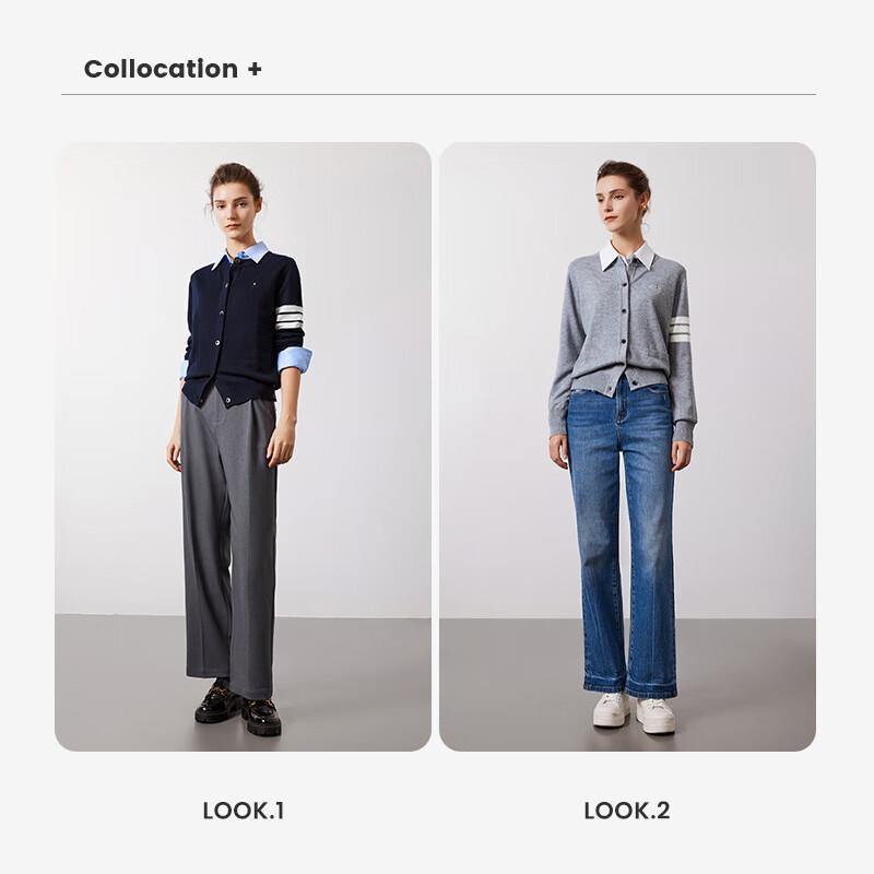 Navigare Women's Round Neck Knitted Cardigan