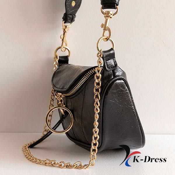 Halbmondförmige Umhängetasche mit Kette (2 Farben)