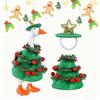 Porch Geese Christmas Costume Christmas Tree Shaped Statue Clothes Lawn Porch Geese Statue Costume For Holiday Celebrations