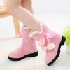 Children's Snow Boots, Girls' Boots, Winter Boots, Big Children's Plus Velvet Baby Princess Short Boots, Girls' Cotton Shoes