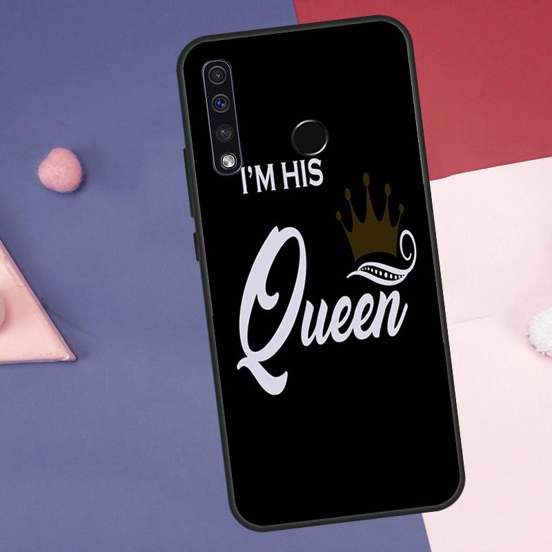 King Queen Couple Lovers Case For Huawei Nova Y72 Y73 Y70 Y90 Y60 Y61 Y91 12s 12i 11i 8i 9 10 SE P30 P40 Lite P60 Pro