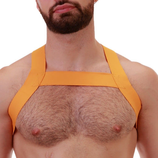 MATT Elastic Harness Yellow - Barcode Berlin - Men's Harness