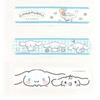 General Medical Device First-Aid Bandages, Cinnamoroll Cute, 18 Bandages (6 Designs X 3 Sheets), Standard Size, 19 X 72mm, Made In Japan, Character Ba
