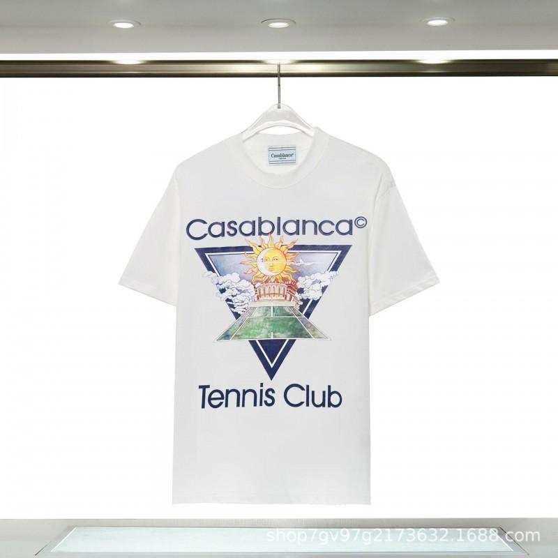 Casablanca Graphic T-Shirt Teen Boys Short Sleeve Loose Fit 2025