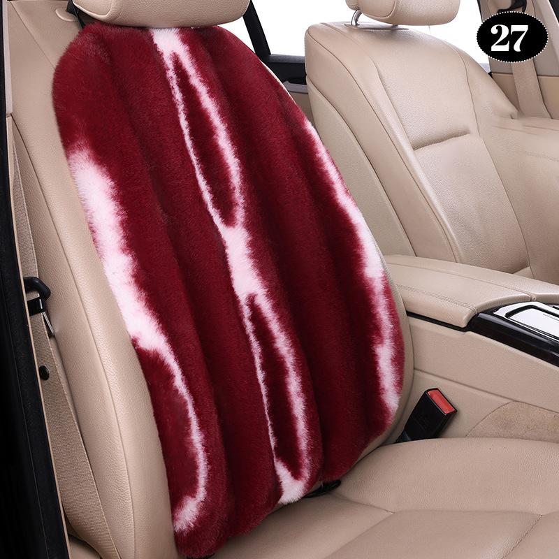 NEW Imitation Wool Universal Car Seat Cover Winter Thickened Warm Plush Auto Pillow Artificial Fur Seat Cushion Interior Fashion