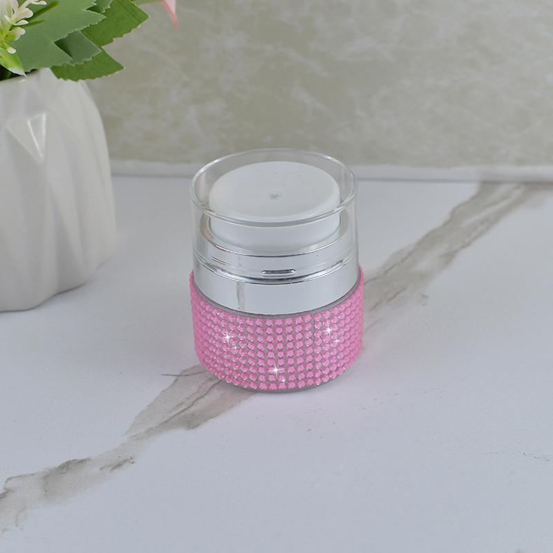 

15 мл пустая безвоздушная банка-насос многоразового использования косметический флакон для крема вакуумный насос алмазная бутылка контейнер для косметического лосьона косметический