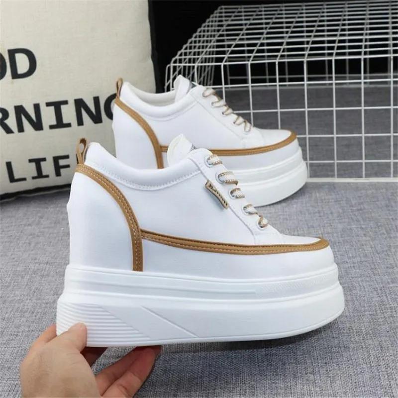 Height Increasing Insole Women's All-Match Platform Muffin Small White Shoes Net Red Man Height Increasing Skinny Non-Slip Shoes