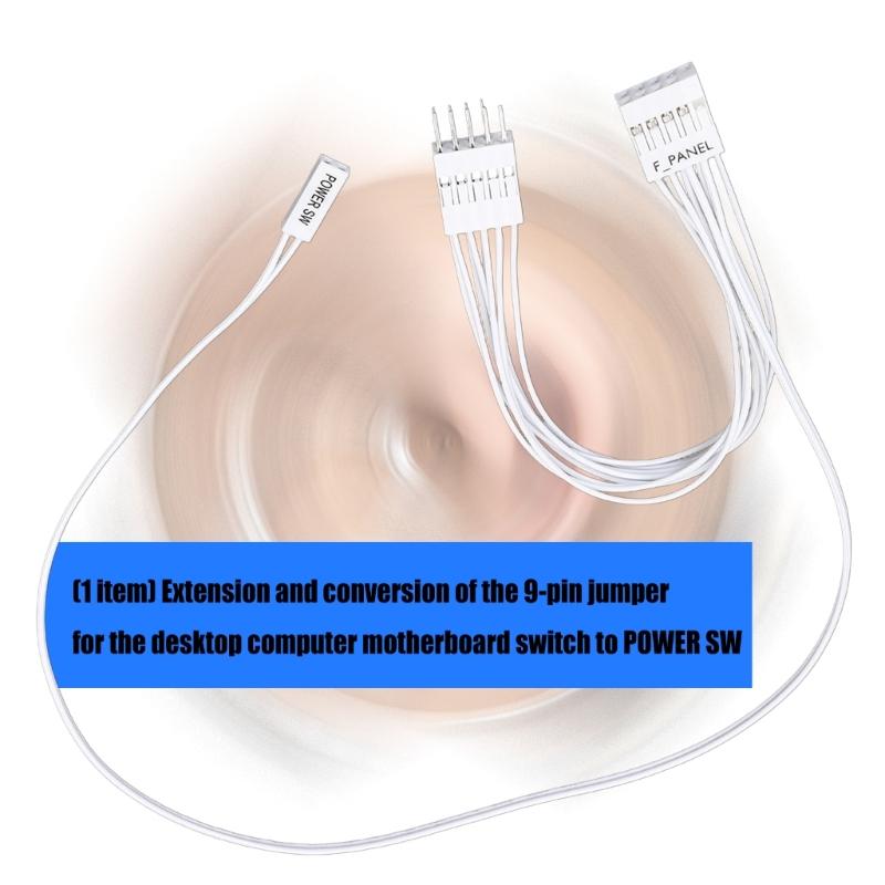 Motherboards Power Switches Extension Cable For Remote Power On Cards For Intelligent Startup Function On 9Pin Header