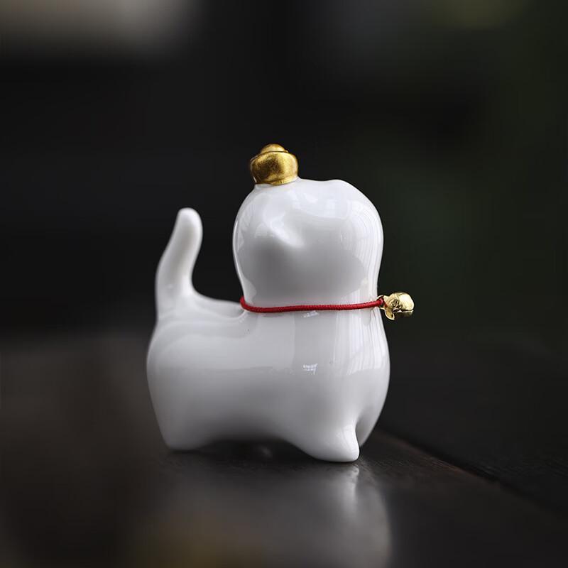 Милый чайный питомец-котик, настольное украшение