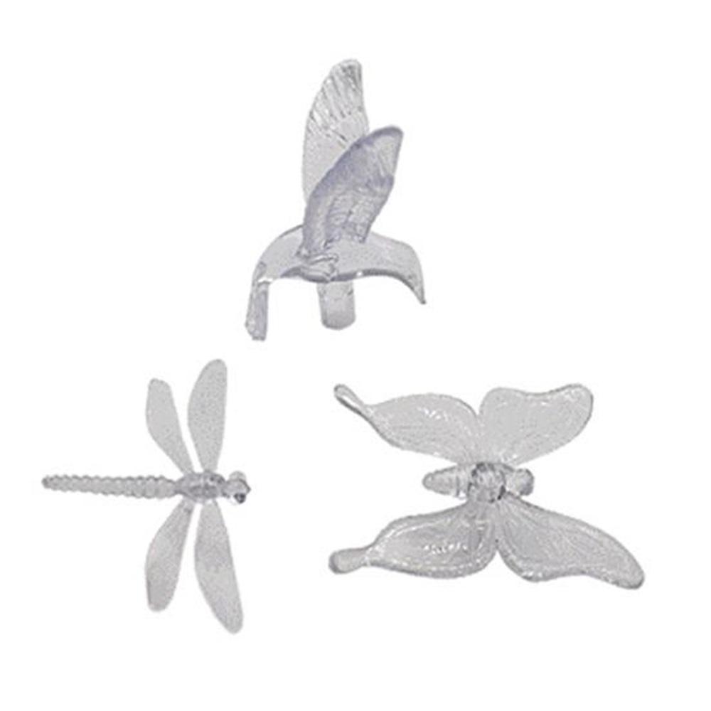 3 buc. Lampă solară decor pentru gazon în formă de fluture cu LED-uri pentru grădină