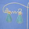 Elegant Teardrop Micro-Pave Diamond Stud Earrings for Women - Luxurious and Sparkling Accessories