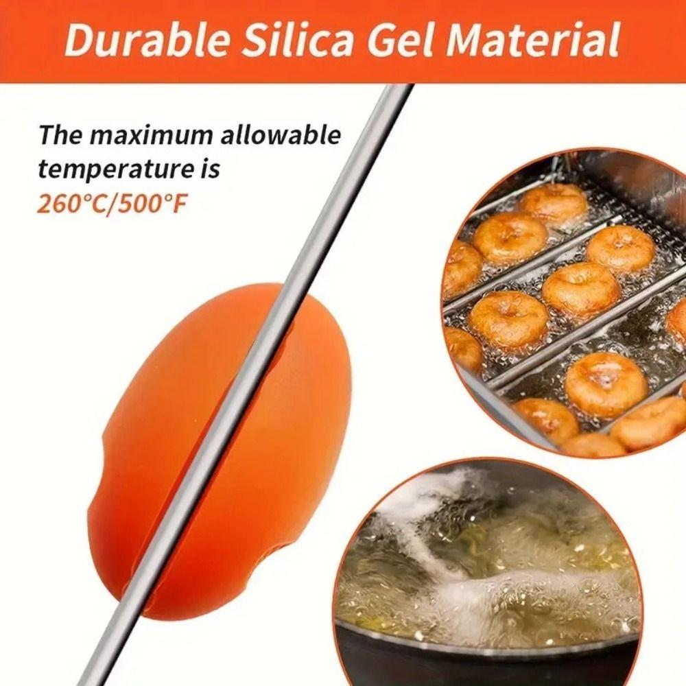 Food Grade Silicone Thermometer Probe Clip Anti Scald Feature Probe Fixing Design Pot Side Bracket High Temp Resist