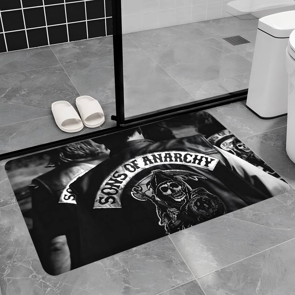 Sons Of Anarchy TV.webp Floor Mat Rectangle Anti-slip Home Soft Badmat Front Door Indoor Outdoor Mat Hotel Decor Mat