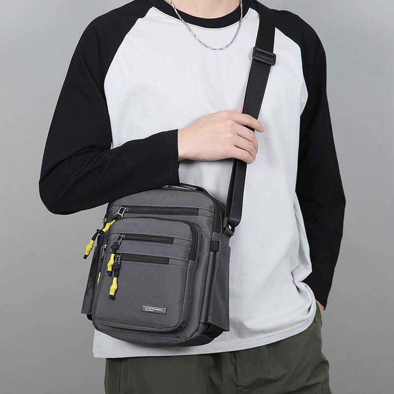 Oxford Men Crossbody Bag Single Shoulder Bags Big Capacity Storage Fashion Multi-Pockets Business Trip Cross-body Bags Day pack