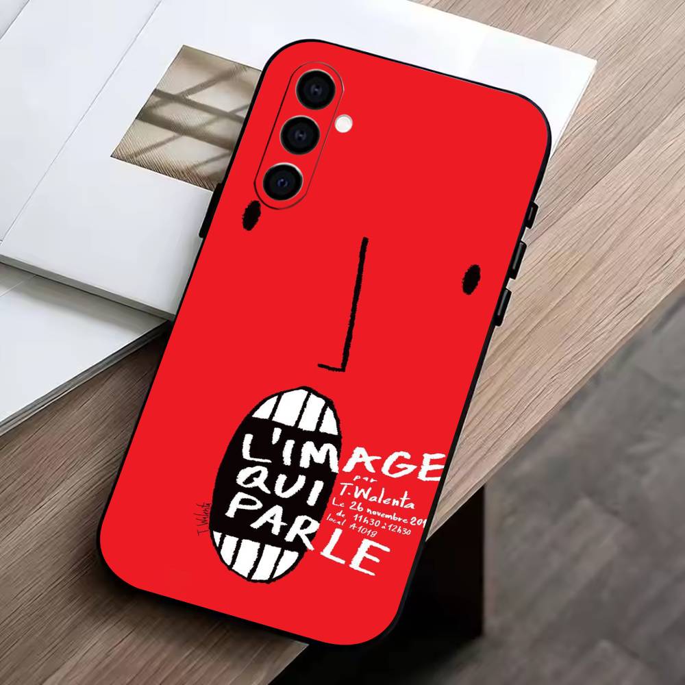 D- Funny Graffiti Phone Case For Samsung Galaxy A73,A72,A71,A70,A53,A52,A51,Others Soft Black Cover