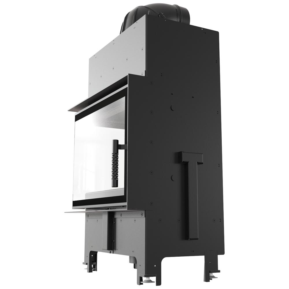 Luft Kamineinsatz KRATKI FLOKI S Links 8kW Rückgewinnung Stahl SET