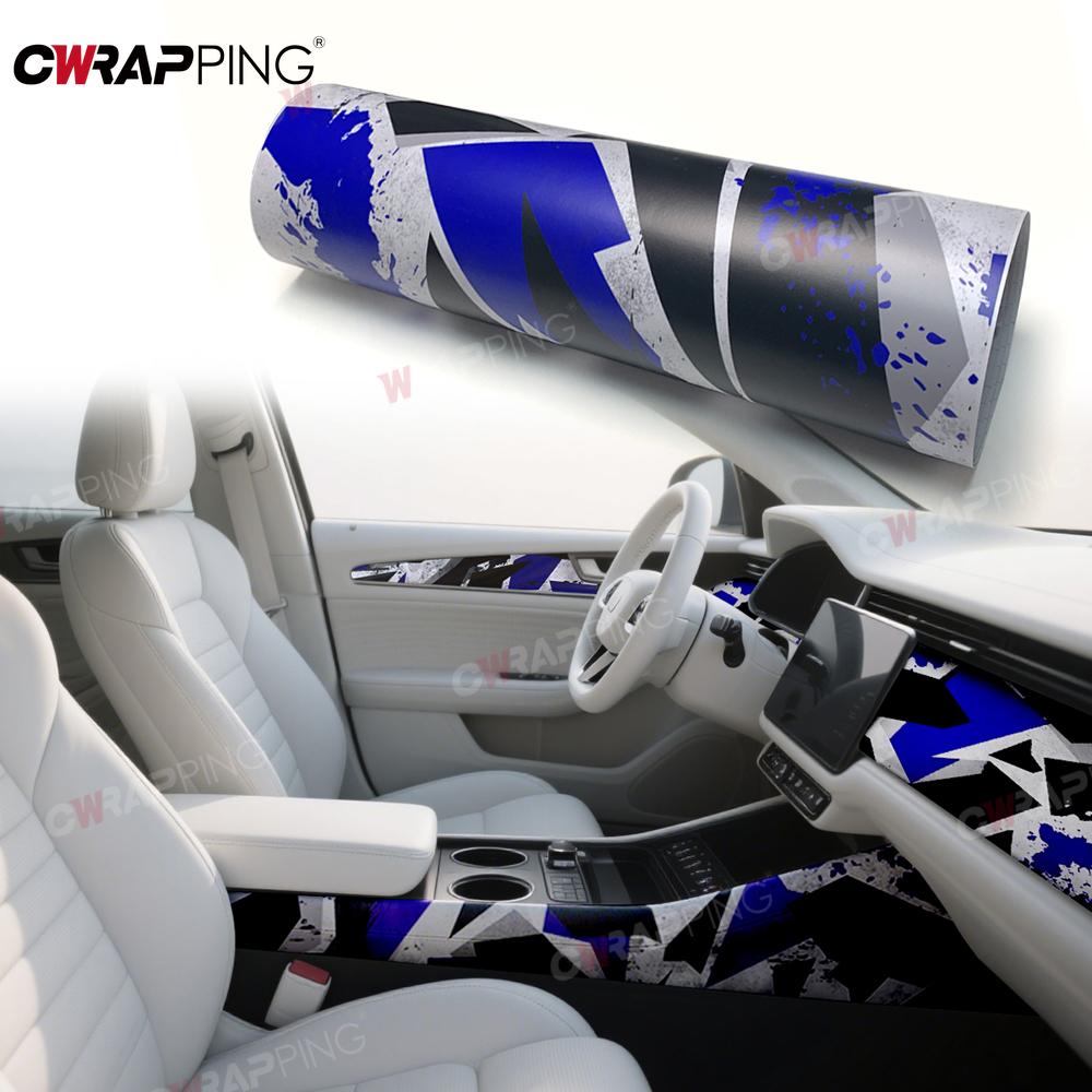 Wrap Foil Car Wrapping Vinyl Wrap for Car Geometric Camo Anti-collision Waterproof Auto Body Films Self-adhesive Film Sticker