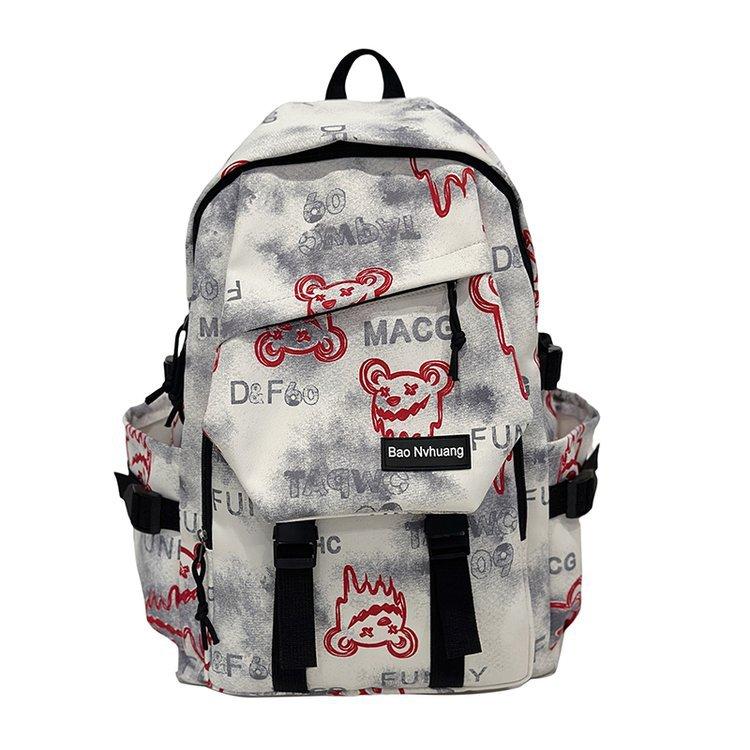 Schulranzen Trend Graffiti Schultasche Jungen Große Kapazität Modische Schultasche College-Student Mittelschüler Rucksack