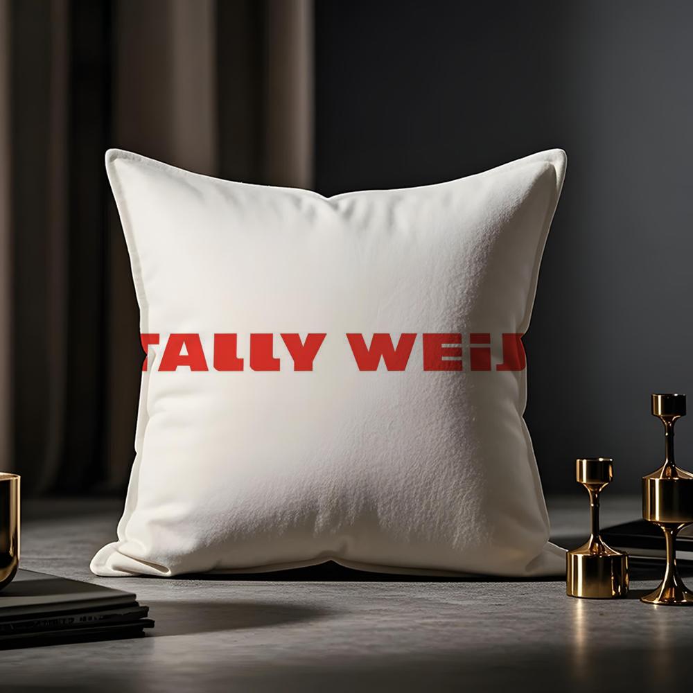 Tally Weijl Cushion Cover Anti-dustmite Pillowcase Invisible Zipper Silky Short Plush Sofa Cushion Cover 30X30cm