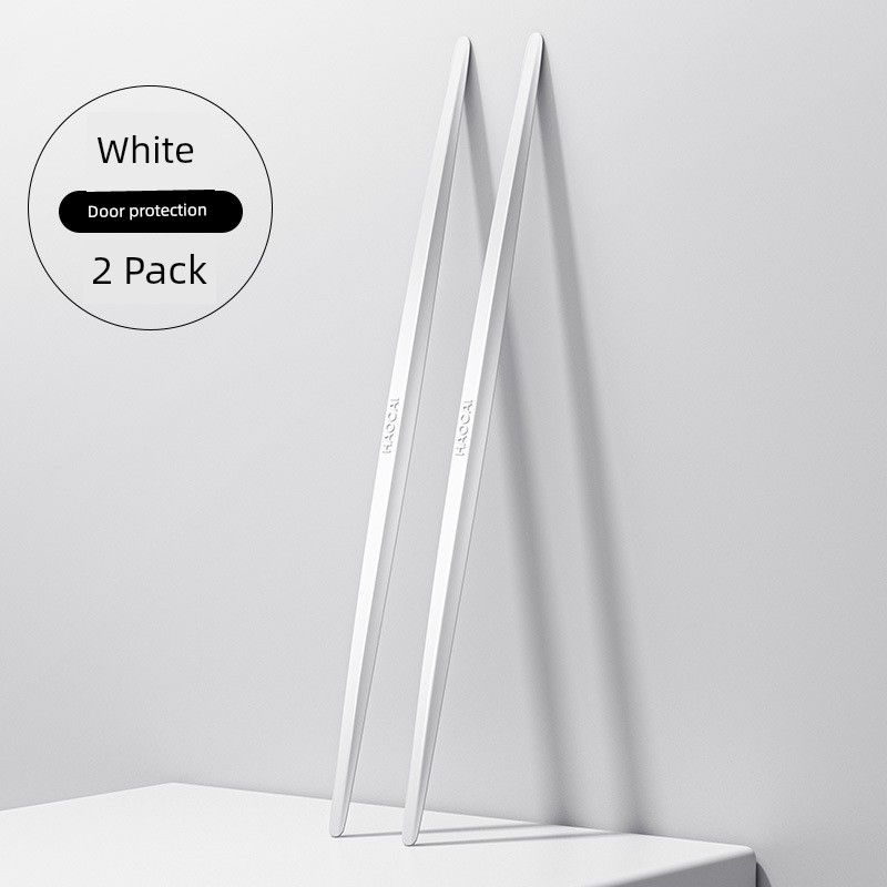 Anti-Collision Strip, Car Anti-Collision Strip Sticker, Protective Door Edge Anti-Scratch Strip, Bumper Anti-Scratch Strip, Car Exterior Modification 40cm Pure White 2-Pack [Extended Door Protection]