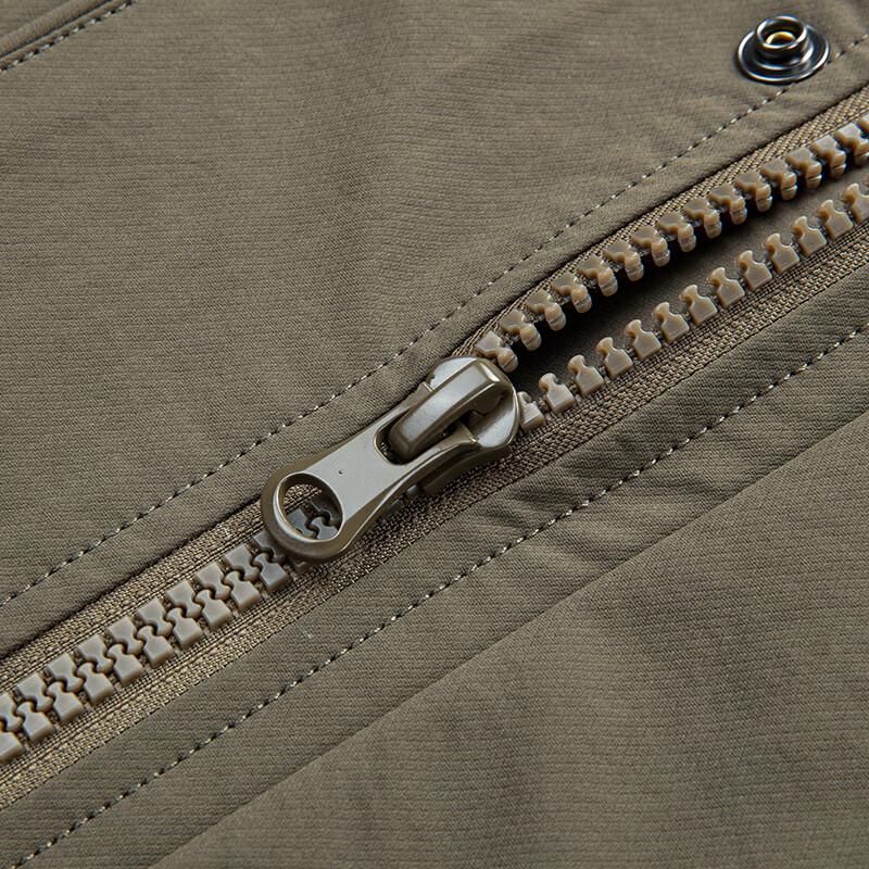 JOW Men's Spliced Stand Collar Casual Jacket