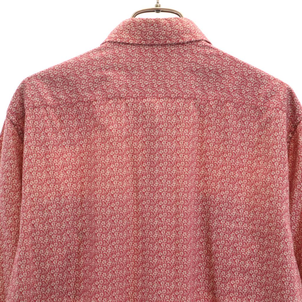 Gucci Made In Italy Floral Long Sleeve Western Shirt 40 Red Series Men's Used