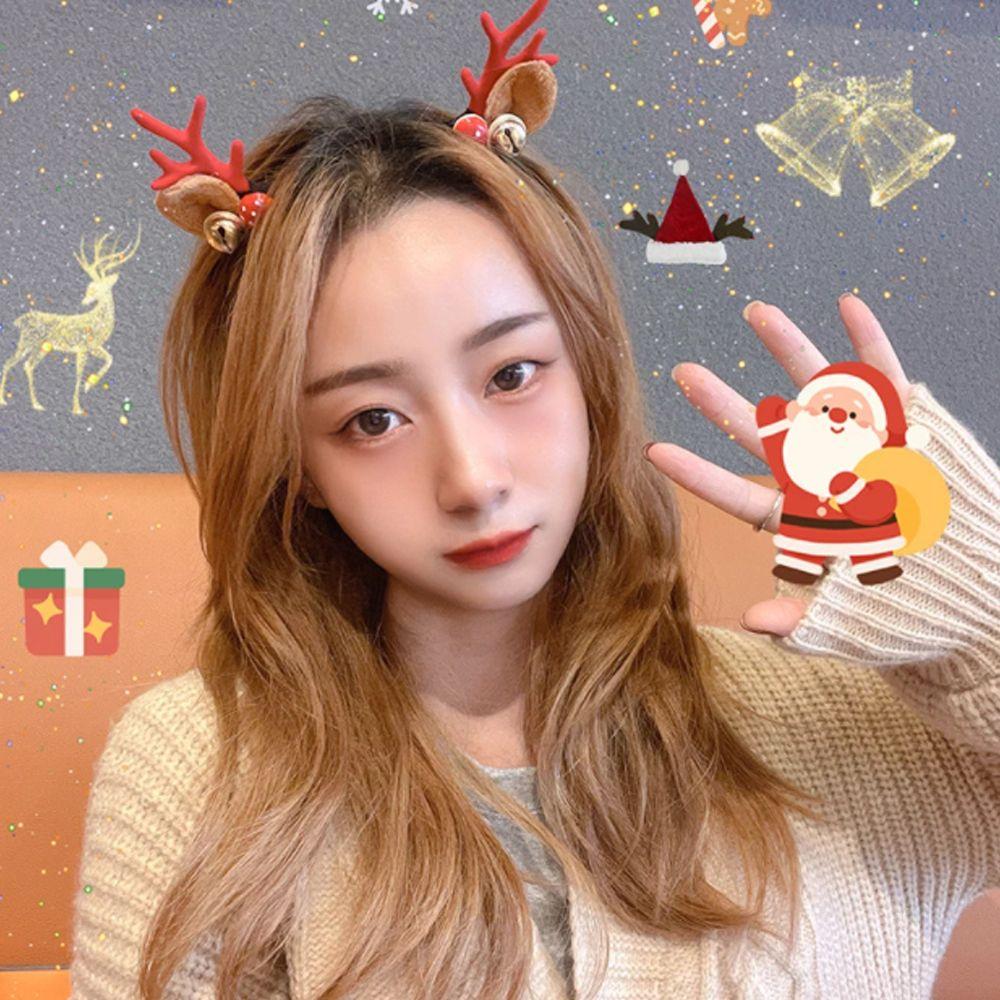 

Kids Adult Antlers Lovely Xmas Hairband Reindeer Headwear Christmas Decorations Christmas Headbands 3