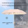 Stylish Double Layer Black Coated UV Protection Sun Umbrella Foldable for Women Rain or Shine
