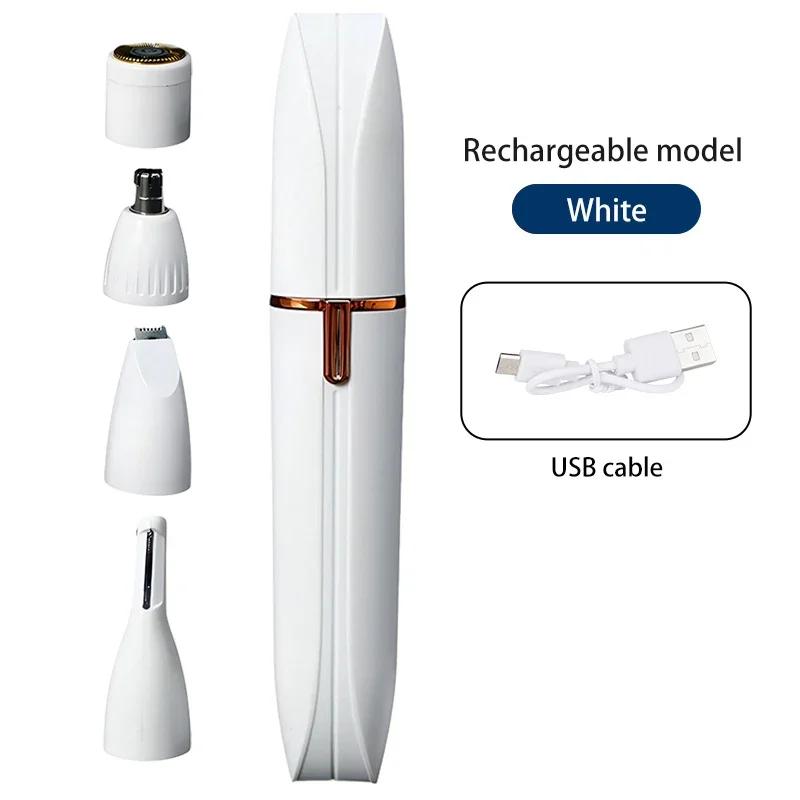4 In 1 Electric Razor Shaver Lady Shaver Body Hair Removal Epilator Painless Cordless Trimmer Skin Care Tools Razor Gifts Women