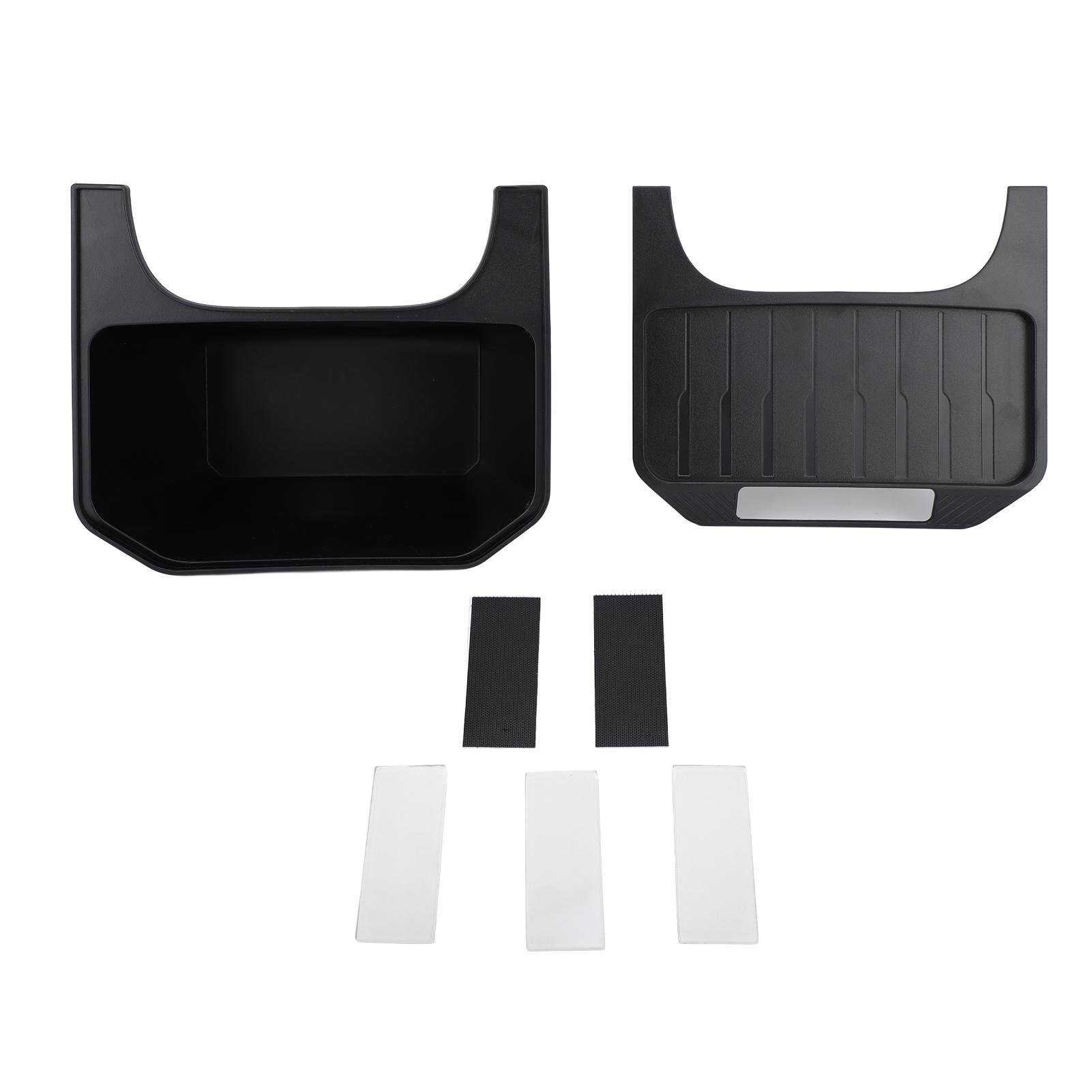 

Backseat Storage Box Rear Center Console Organizer Container with Anti Slip Lid Replacement for
