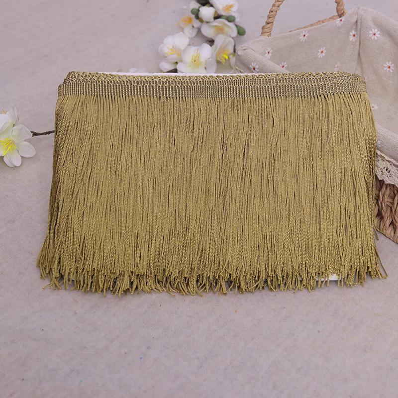 Polyester Fringe Tassel Trim (10-20cm) for Stage Costumes, Curtains, Carpets, and Lace Decorations