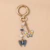 DIY Flower Pendant Hanger Bag Charm Multi-color Heart Key Ring  Car Keyring